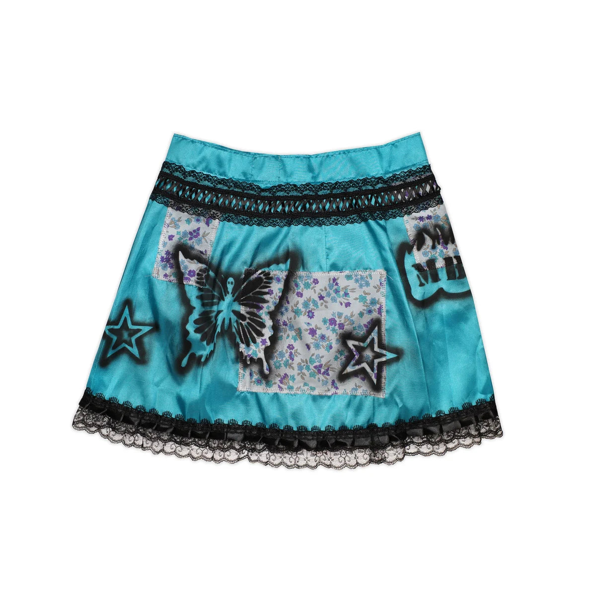 MINDBLOWN X BUNNY HOLIDAY COSMIC CHAOS WRAP SKIRT