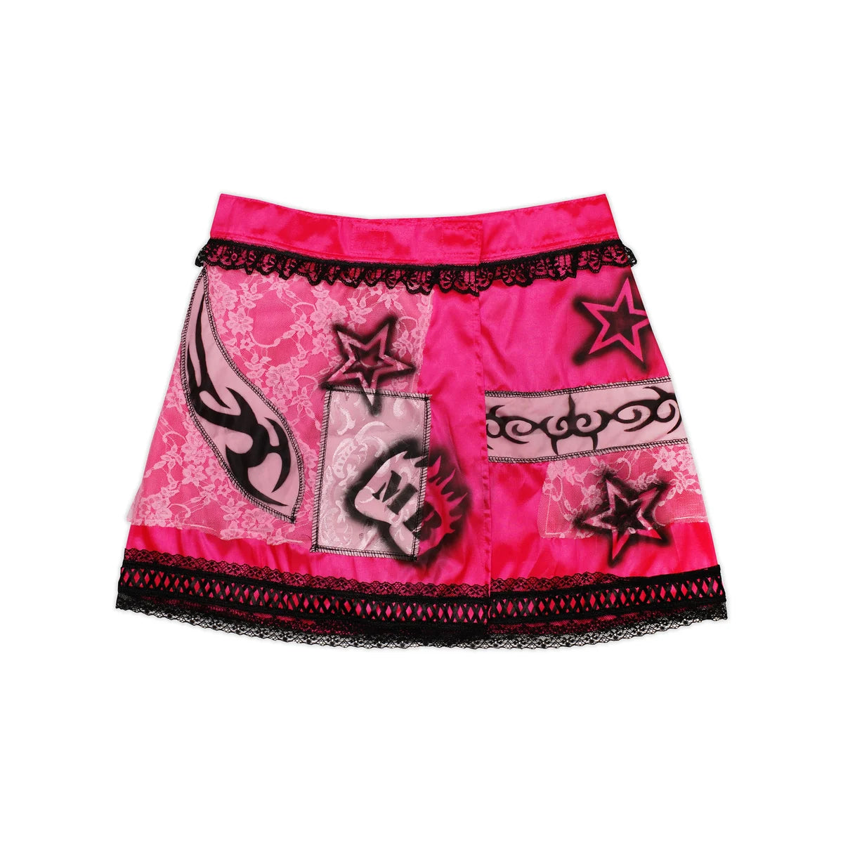 MINDBLOWN X BUNNY HOLIDAY PINK PASSION WRAP SKIRT